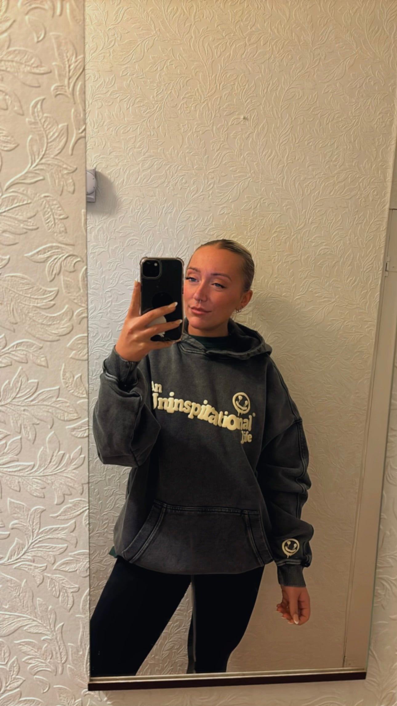 I'D RATHER BE SLEEPING - ACID WASH HOODIE