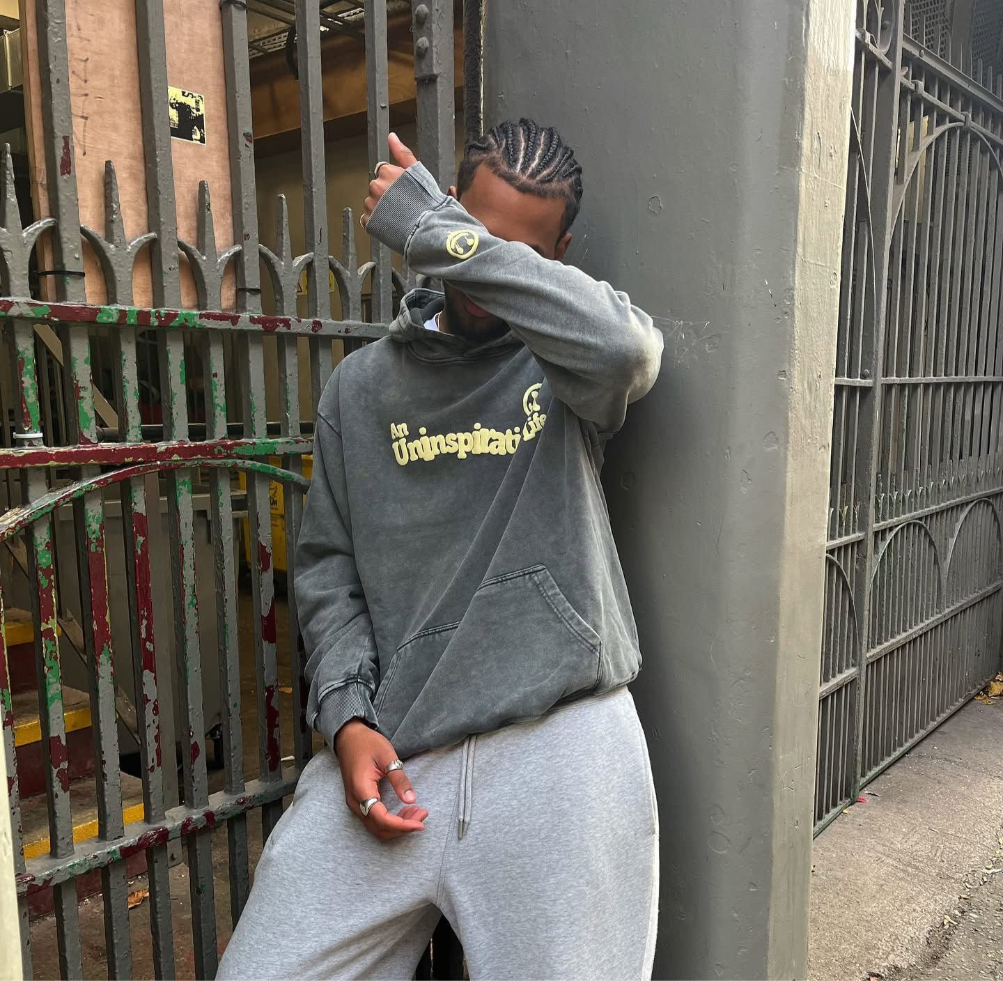 I'D RATHER BE SLEEPING - OVERSIZED ACID WASH HOODIE